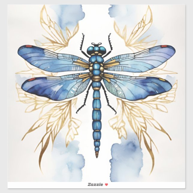 Dragonfly Alcohol Ink Aufkleber (Blatt)