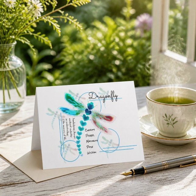 Dragonfly | AQUAMARINE MITTEILUNGSKARTEN (Von Creator hochgeladen)