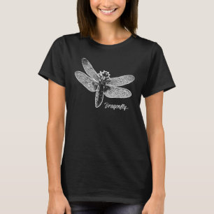 Dragonfly Art Lady Wings Flying Dragon T-Shirt