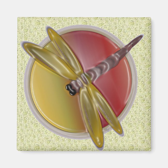 Dragonfly Art Magnet (Vorne)