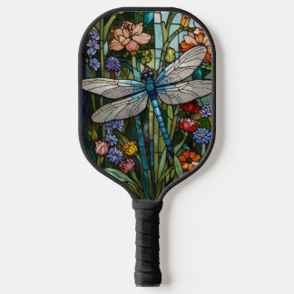 Dragonfly Art Malerei botanischer boho chic Wald Pickleball Schläger