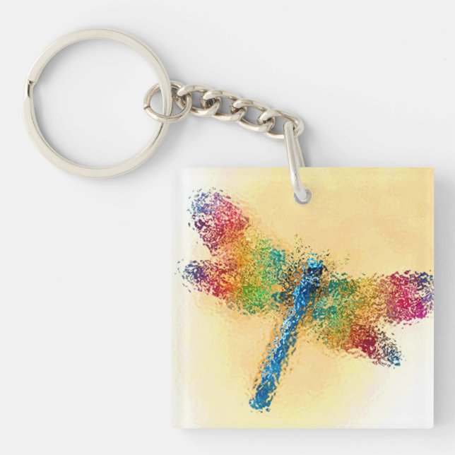 Dragonfly Art Schlüsselanhänger (Vorderseite)