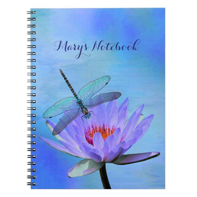 Dragonfly auf Water Liability Notebook Notizblock (Vorderseite)