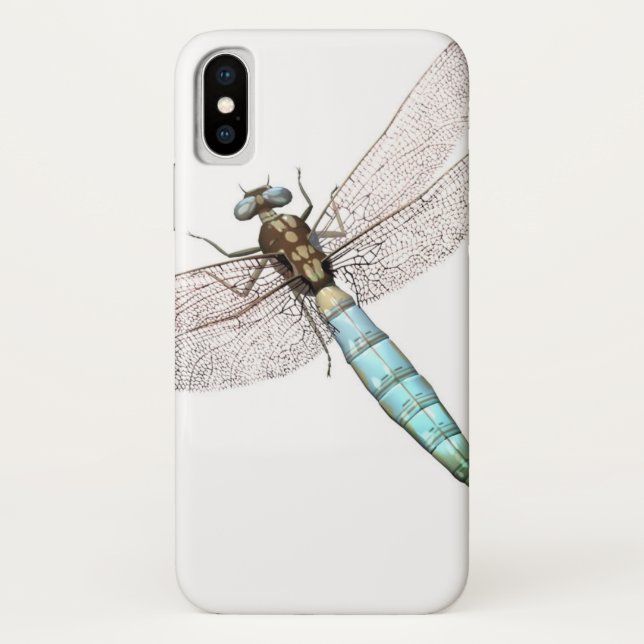Dragonfly auf Weiß Case-Mate iPhone Hülle (Rückseite)