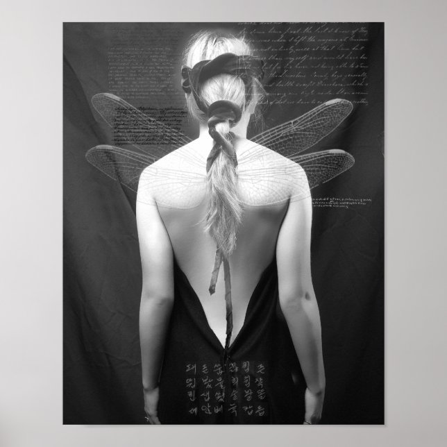 Dragonfly back 2 Print Poster (Vorne)