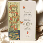 Dragonfly Belle Epoque Art Nouveau Wedding Einladung<br><div class="desc">Genießen Sie den Geist der Romantik und des künstlerischen Ausdrucks mit unserer "Belle Epoque Art Nouveau Dragonfly Wedding Invitation". Diese Karte zeichne Inspiration aus der Zeit der Belle Epoque und erfasst die exquisite und dynamische Kunst des Jugendstils. Ein ruhiger Teich, gerahmt von einer Melange blühender Blume, wird zu einer Tanzfläche...</div>