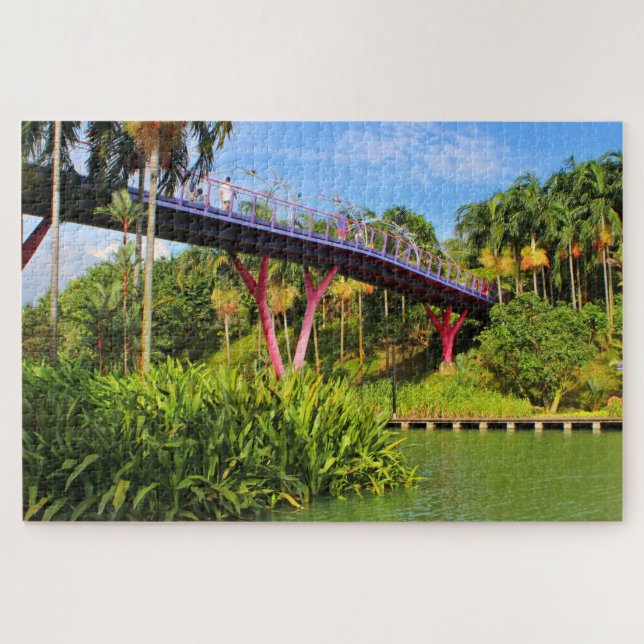 Dragonfly Bridge and lake, Singapur Puzzle (Horizontal)