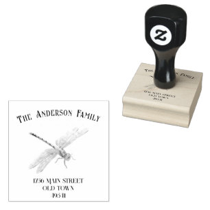 Dragonfly-Briefmarke Gummistempel