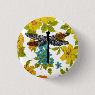 dragonfly Bug Insect nature Silhouette art Button
