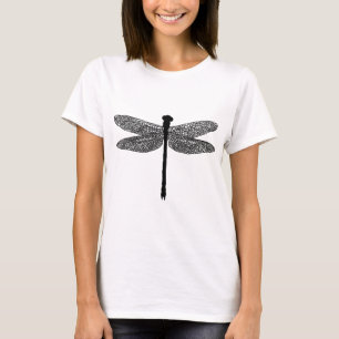 Dragonfly Bug Insect Silhouette Art T-Shirt