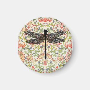 Dragonfly Bug Insektenflora Silhouette Art Magnet