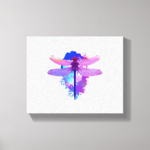 Dragonfly buntes Bild Geschenkidee Leinwanddruck