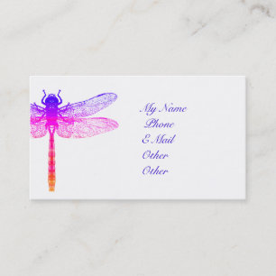 Dragonfly Calling Card oder Visitenkarte Telefonnummerkarte