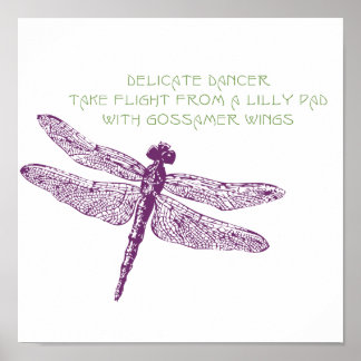 Dragonfly Canvas Print Poster