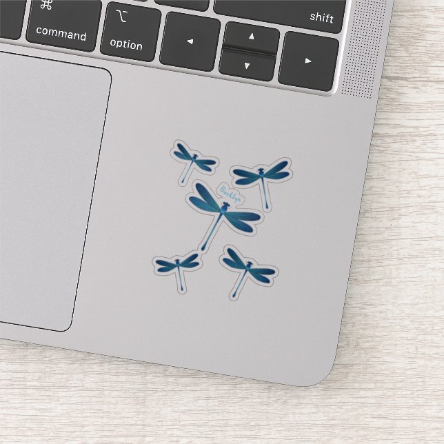 Dragonfly-Cartoon Aufkleber (Ausschnitt)