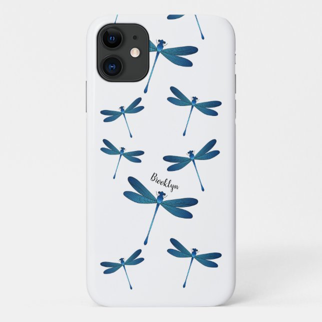 Dragonfly-Cartoon Case-Mate iPhone Hülle (Rückseite)