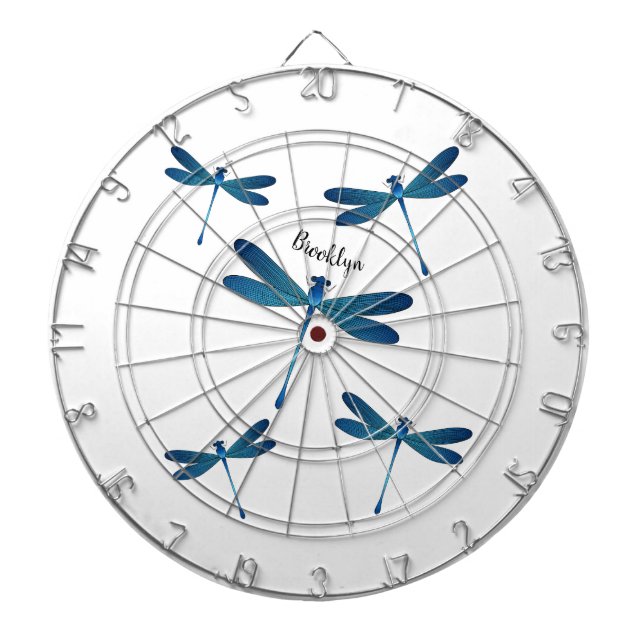 Dragonfly-Cartoon Dartscheibe (vorne)