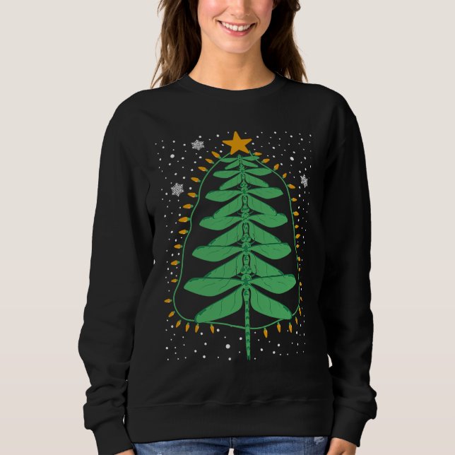 Dragonfly Christmas Tree Lights Xmas Mens Womens K Sweatshirt (Vorderseite)