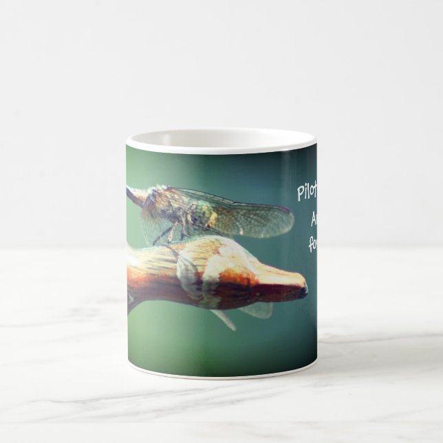 Dragonfly Co Pilot Funny Kaffeetasse (Mittel)