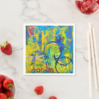 Dragonfly Cocktail Napkins Serviette