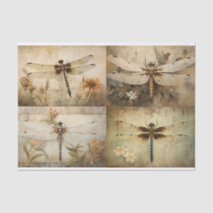 Dragonfly Collage 1 Decoupage Paper Seidenpapier