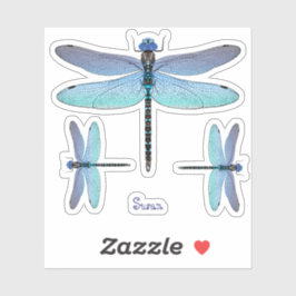 Dragonfly Contour Vinyl Sticker Labels