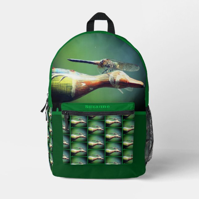 Dragonfly Copilot Personalisiert Bedruckter Rucksack (Vorderseite)