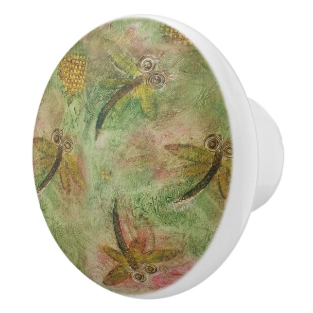 Dragonfly Cotton Candy Keramikknauf (Rechts)