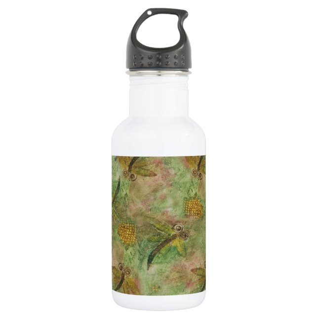 Dragonfly Cotton Candy Trinkflasche (Vorderseite)