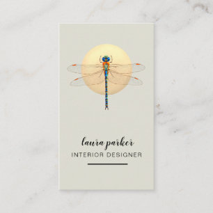 Dragonfly Creative Designer Nature Green Visitenkarte