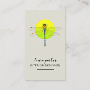 Dragonfly Creative Designer Nature Green Visitenkarte