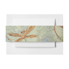 Dragonfly Dance Gold Einladungsbanderole