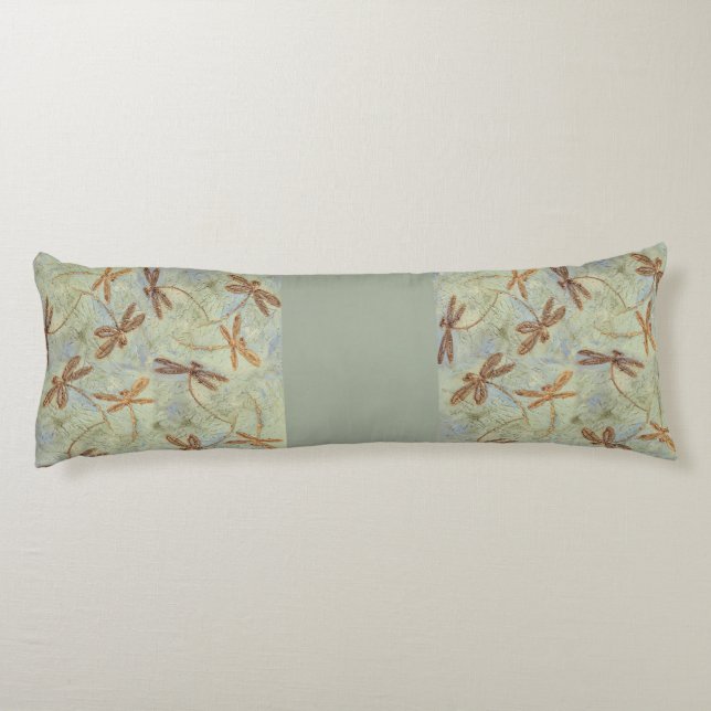 Dragonfly Dance Gold Seitenschläferkissen (Rückseite)