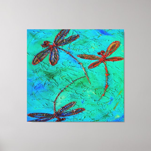 Dragonfly Dance Leinwanddruck (Vorderseite)