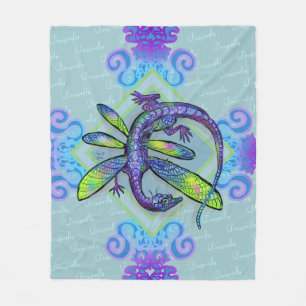 Dragonfly Dragon Fleecedecke
