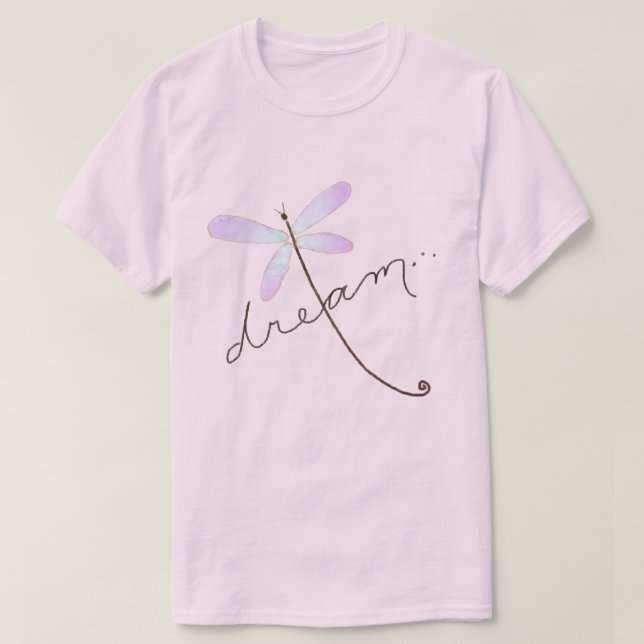 Dragonfly Dream Original Abstrakte Kunst T-Shirt (Design vorne)