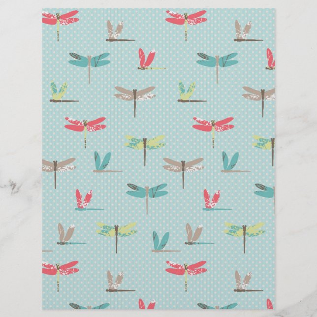 Dragonfly Dreams Scrapbook Paper (Vorderseite)