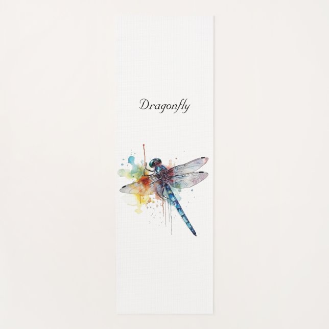 Dragonfly Dreamscape, kundenspezifisch Yogamatte (Vorderseite)