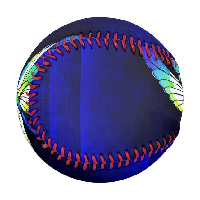 Dragonfly Electric Blue - Persönlich mit einem Nam Baseball (Vorderseite Links)