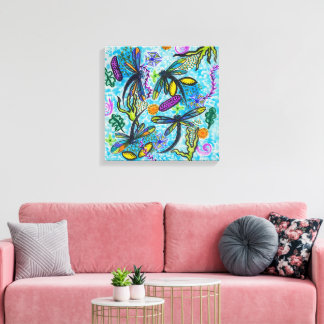 Dragonfly Fantasy Leinwanddruck