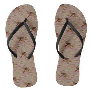Dragonfly farbenfroh flip flops