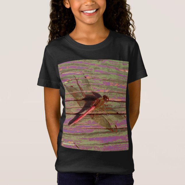 Dragonfly farbenfroh T-Shirt (Vorderseite)