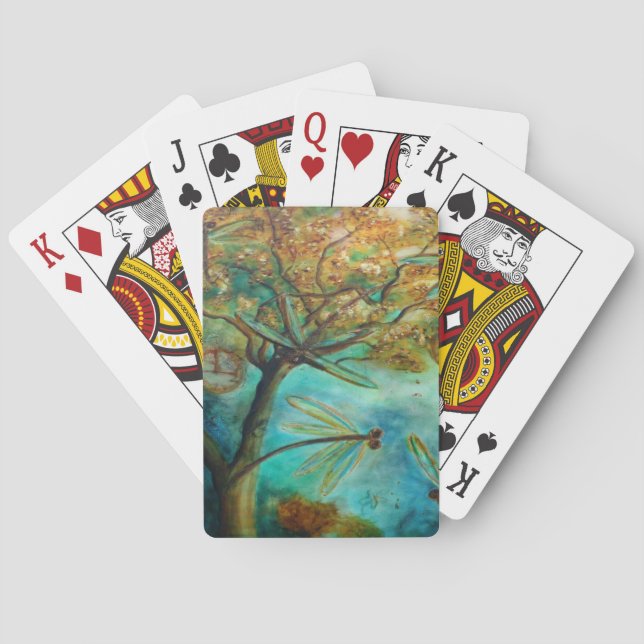 Dragonfly Flirtation Spielkarten (Rückseite)