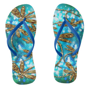 Dragonfly Flit Bubble Thongs Flip Flops