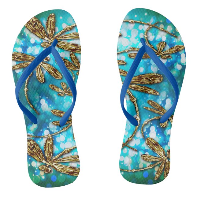 Dragonfly Flit Bubble Thongs Flip Flops (Fußbett)