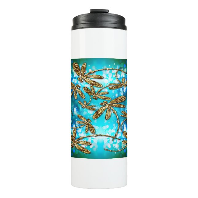 Dragonfly Flit Bubbles Thermosbecher (Vorderseite)