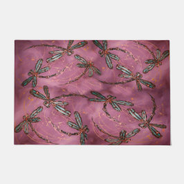 Dragonfly Flit Dusky-Rose Fußmatte