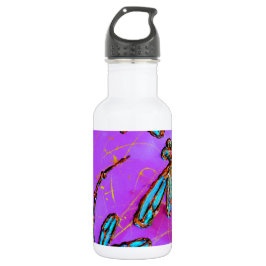 Dragonfly Flit Electric Pink Trinkflasche