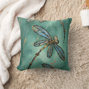 Dragonfly Flit Myrtle Green Kissen