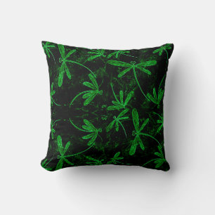 Dragonfly Flit Neon Green Kissen
